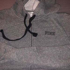 Vs/pink full zip sweater